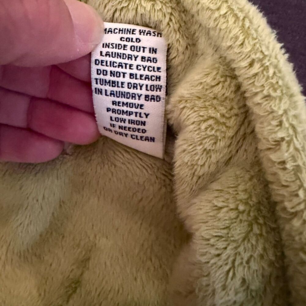 Telluride Clothing Co. Sage Green Full Zip Plush Fleece Jacket Women's L - Picture 13 of 16